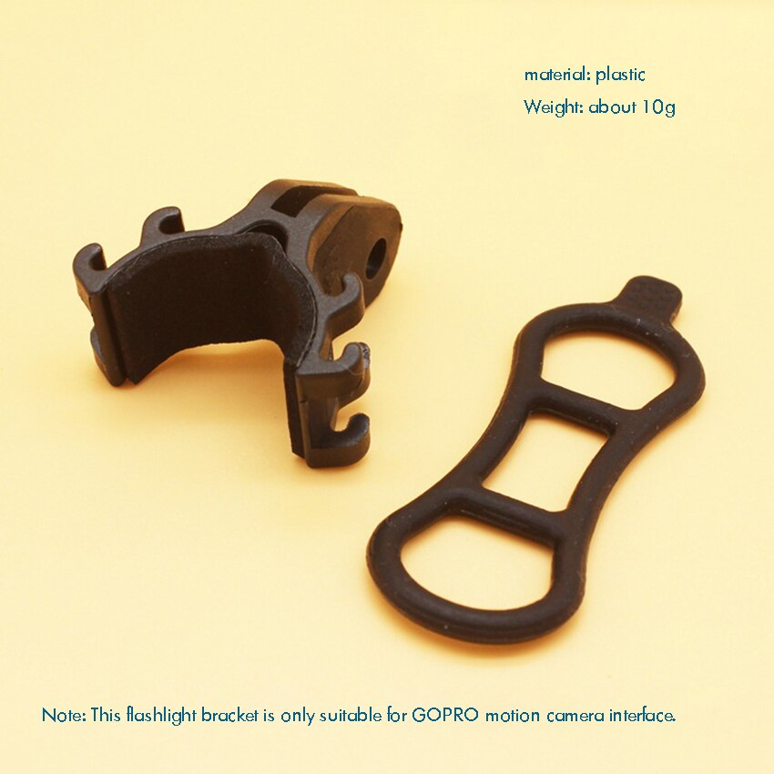 Flashlight Holder Clip Mount Bracket for Bicycle Bike Cycling Part Adjustable Compatible with Camera Mount Holder Adapter