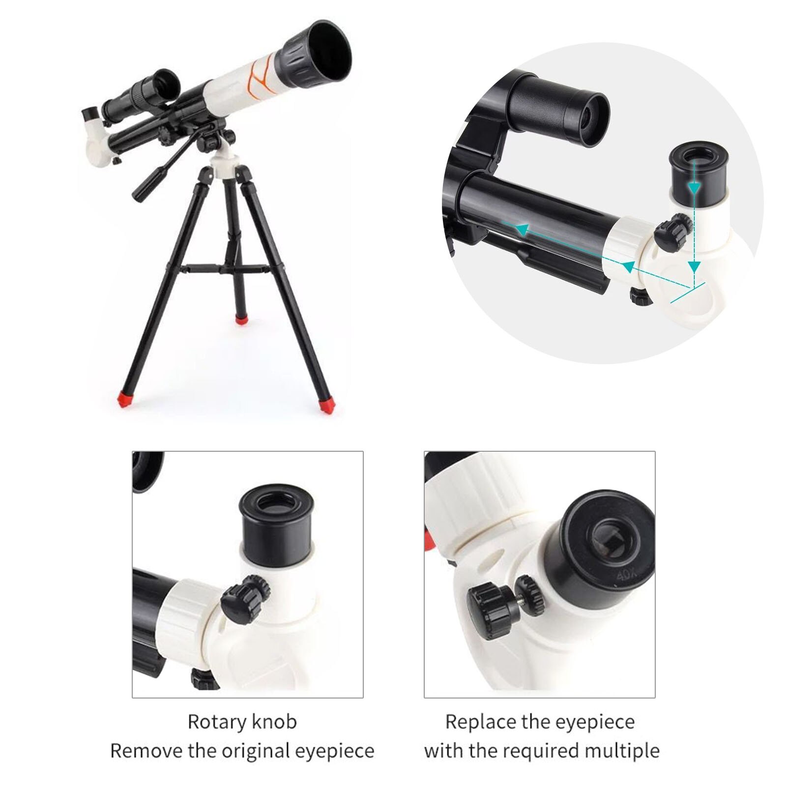 Telescopes Astronomical Refracting Telescopes Astronomy Beginner Stargazing High Magnification With Tripod