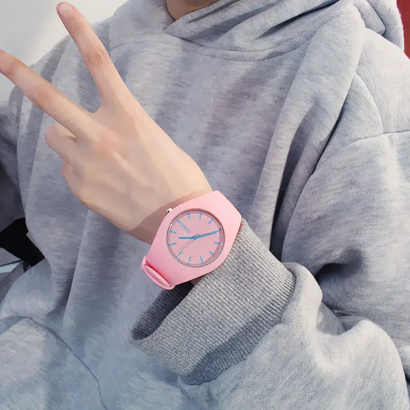 Jelly Silicone Watch Women Casual Geneva Sport Watches reloj mujer Quartz Wristwatch Men Watch reloj hombre
