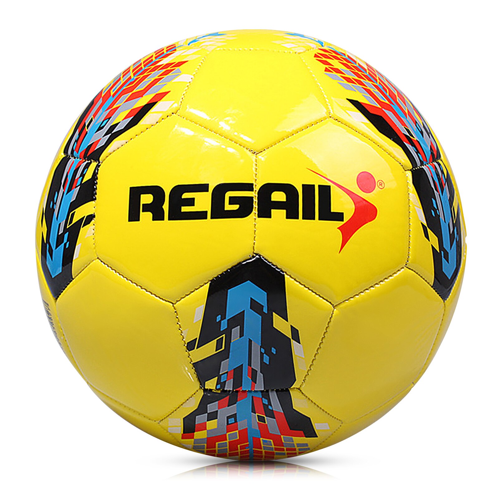 Football Soccer Ball Size 5 Explosion-proof Soccer Ball Youth and Adults Training Competition Soccer Inflatable: YELLOW