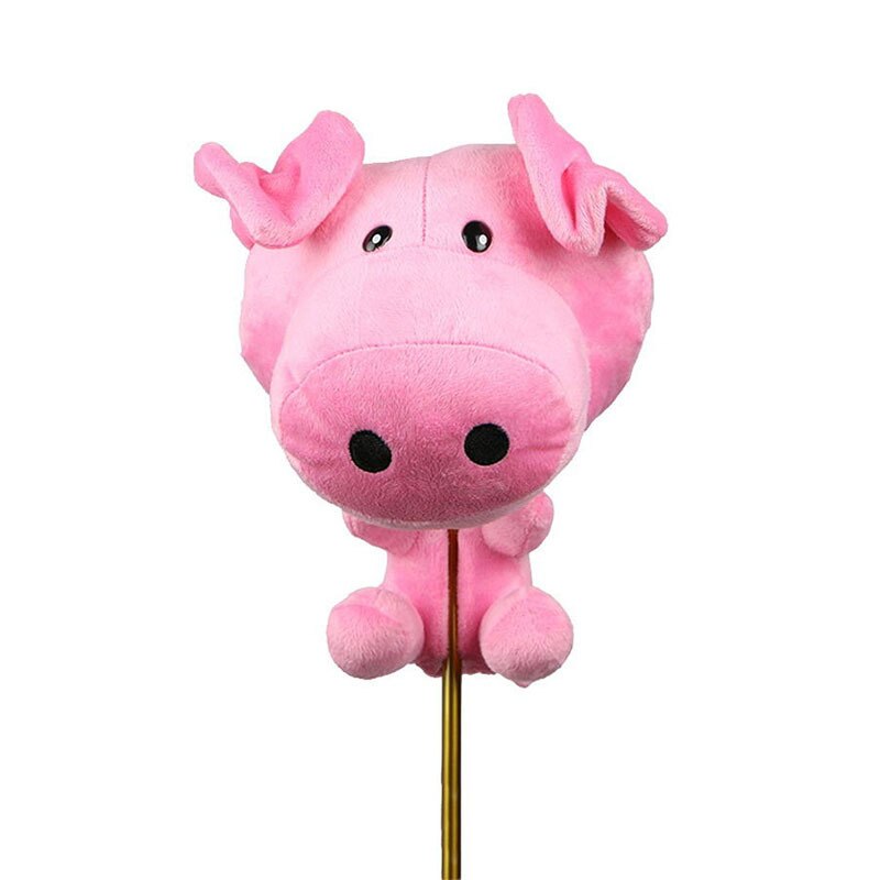 Neuheit Plüsch Ebene Rosa Schwein Geformt Kopf Abdeckungen Golf Verein Fahrer Holz Headcover Schutz Universal- passen Meisten 460cc/Nein.1 treiber