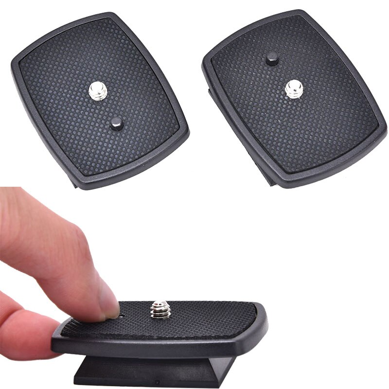 2pcs Universal Tripod Quick Release Plate Screw Adapter Mount Head DSLR Camera