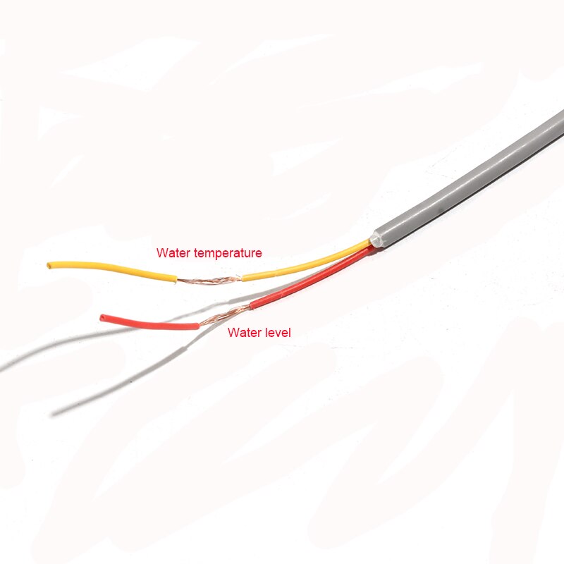 2/4 Cores Water Temperature And Level Sensor Solar Energy Water Heater Controller Parts Side-Mounting Stainless Steel Cable 50cm