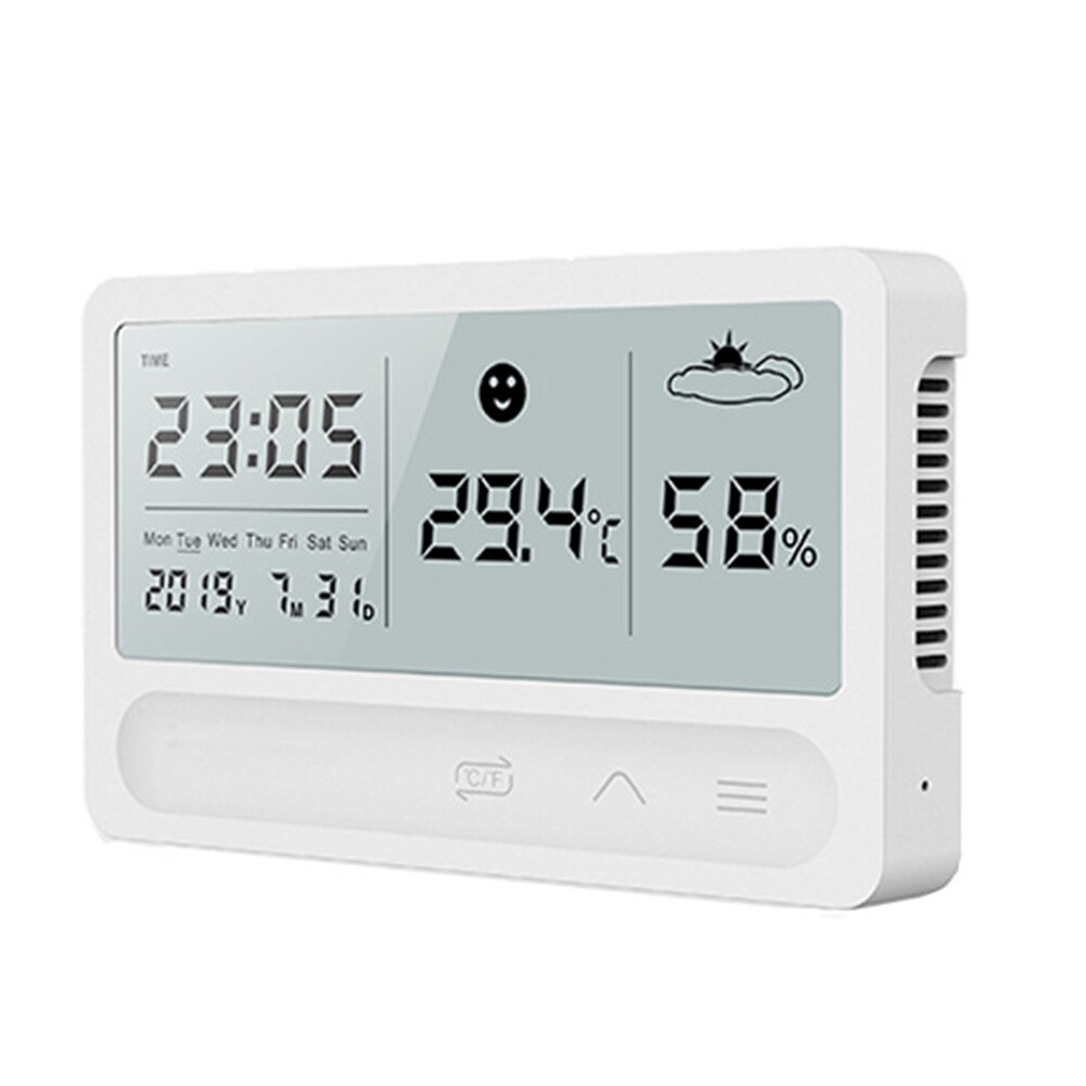Elektronische Thermometer Hygrometers Multifunctionele Digitale Klok Led Groot Scherm Voor Huishoudelijke Slaapkamer Decoratie