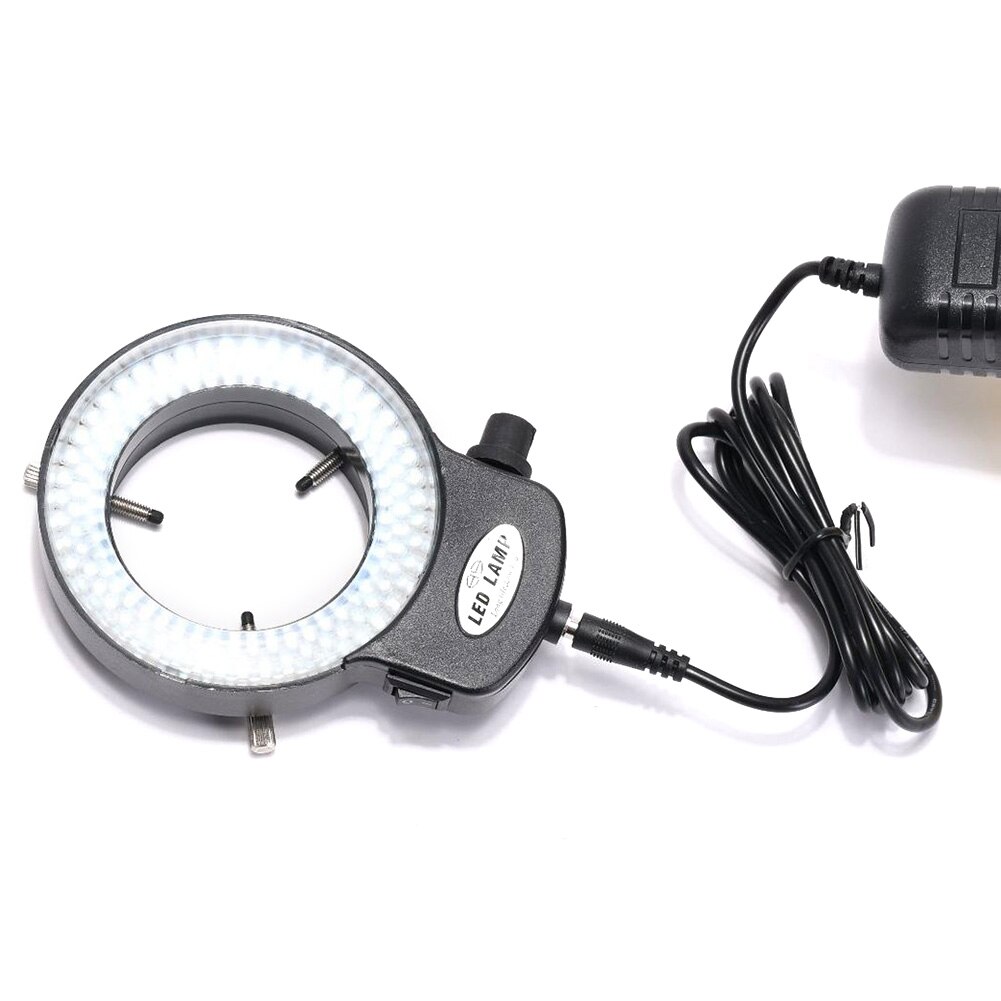 Pour Microscope stéréo projecteur pratique Portable ombre libre cercle lampe réglable luminosité LED lumière annulaire caméra 100V 240V