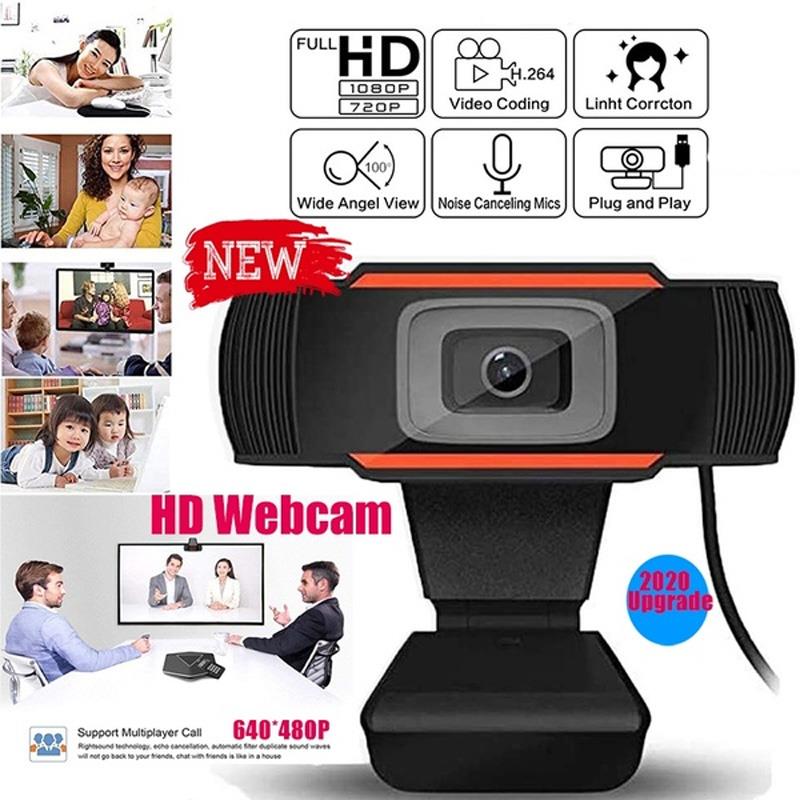 HD 480p/720p/1080p Webcam Web Camera Cam Digital Video Webcamera with CMOS Image for Teaching HD Beauty Computer PC