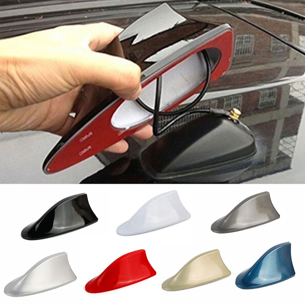 Antenne Voiture Aileron De Requin Universelle - Blanc - Améliore Le Signal FM/AM - Design Moderne