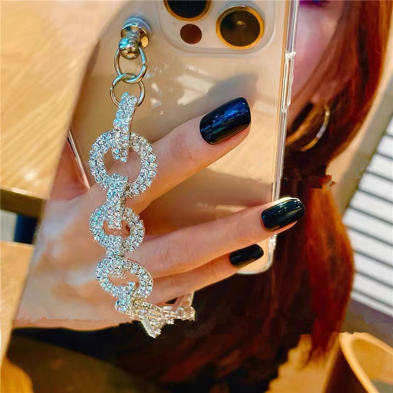 For iphone 17 16 Pro Case Bling Rhinestone Diamond Bracelet Chain Crystal Case For iPhone 15 12 11 13 14 Pro MAX XR XS Plus Case