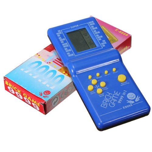 Plastic Tetris Hand Held Game Speler Lcd Elektronische Game Speelgoed Pocket Game Console Classic Childhood Voor Handheld Gaming