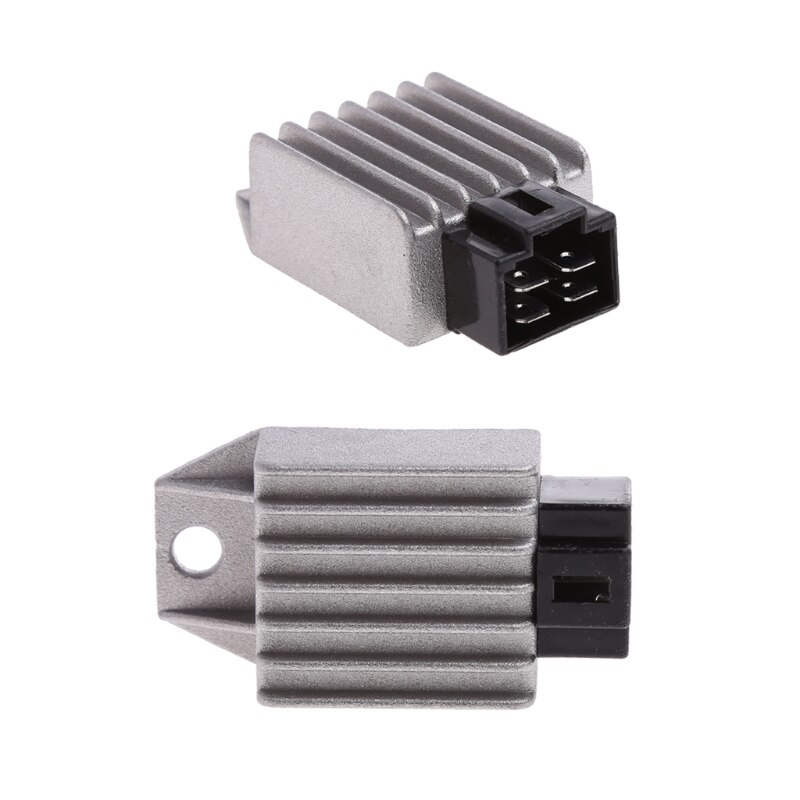 Rectificador de regulador de voltaje GY6, 50cc, 125cc, 150cc, 12V, 4 pines, Scooter ATV, 1 par
