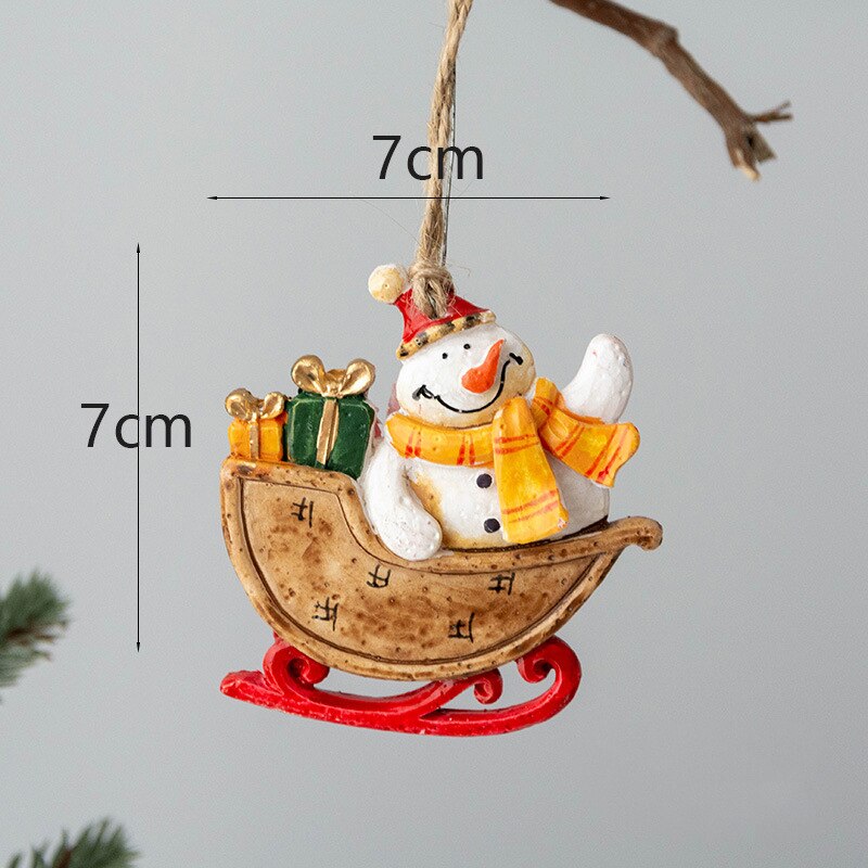 Julepynt kreativitet nisse sokker elg juletre lite anheng hengende harpiks håndverk årsfest hjemmeinnredning: 11