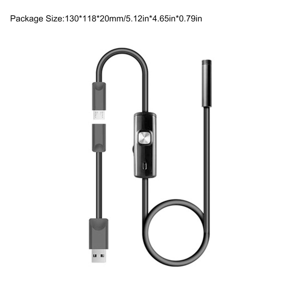 5.5Mm Endoscope Camera Flexible Ip67 Waterproof Inspection Borescope Camera For Android Pc Notebook 6Leds Adjustable