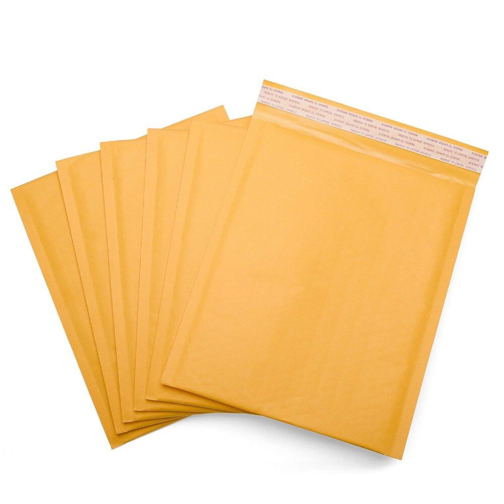 10 st /15 storlekar kraftbubbelkuvert papper vadderade postförpackningar förpackning kuvert postförsändelse kurir postlagring kuvert