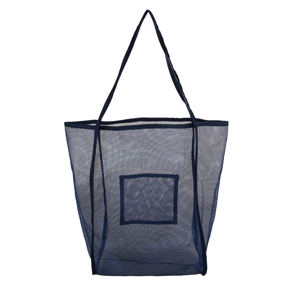 Multifunctionele Casual Soild Kleur Handtassen Reistas Vrouwelijke Grote Capaciteit Reistassen Mesh Grote Capaciteit Tassen Winkelen Handtas: Blauw