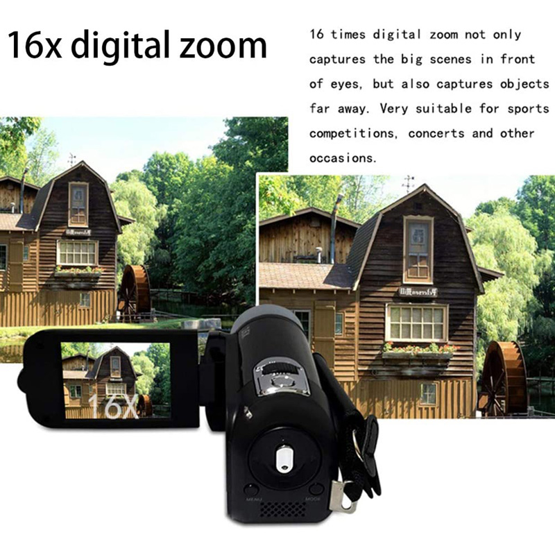 Portable Video Camera Camcorder Photography Digital Full HD 1080P Camcorders LCD Screen For Video DU55