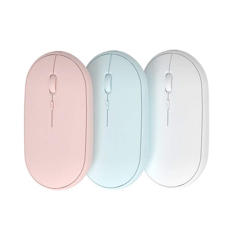 Ultra Slim Mini Bluetooth Mouse Wireless 1600 DPI Gaming Mouse For Macbook Pro Candy Color Rechargeable Computer Silent Mouse