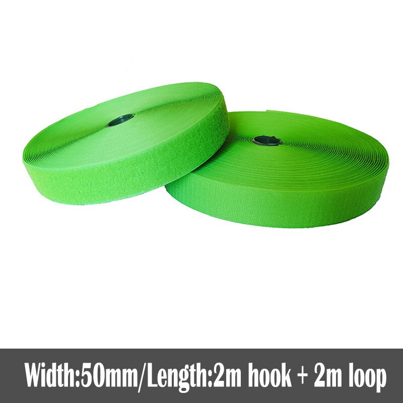50mm Width colorful no adhesive fastener tape stick clothing tape sewing magic hook loop sticker strip strap stick 2 meters: Color 08