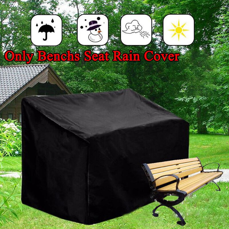 2/3/4 sæder vandtæt stolebetræk have park gårdhave udendørs bænke møbler sofa stol bord regn sne støvbeskytter betræk: 163 x 66 x 89cm