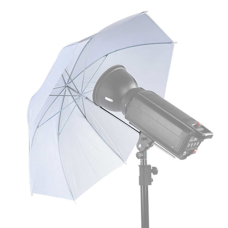 Reflector de luz para fotografía, Paraguas Blanco suave de 50cm/ 20 pulgadas para estudio de fotografía, accesorio difusor de paraguas de iluminación