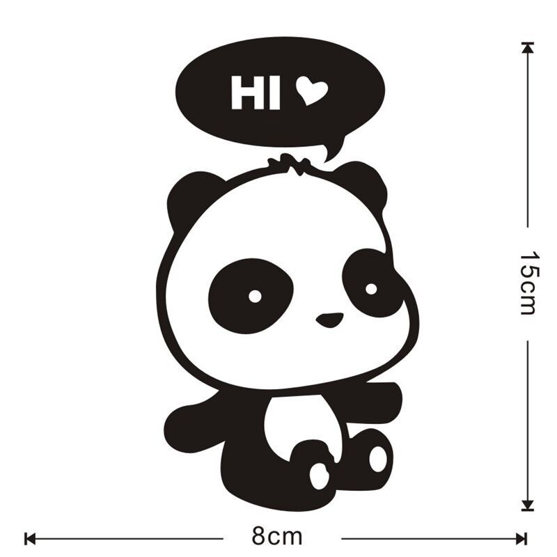 Verschillende grappige dieren schakelaar sticker voor kinderkamers diy panda muurstickers sticker slaapkamer woonkamer #608: 10