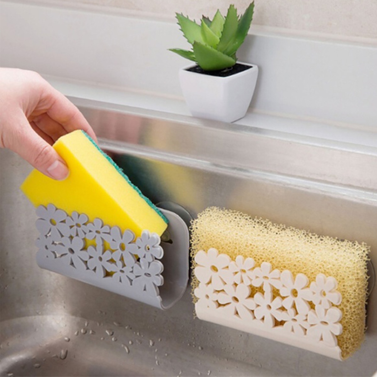 Keuken badkamer droogrek toilet wastafel zuignappen houder rek zuignap vaatdoeken houder schuursponsjes zeepopslag