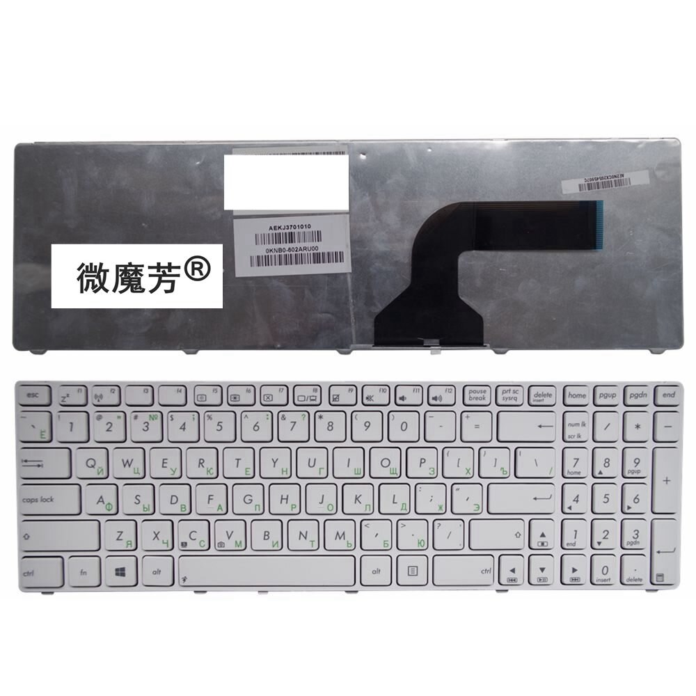 RU For Asus G73Sw G73Jw K52D K52DR K52DY K52JK K52JR K52JT K52JU K52JV K53SV K53SC 04GN0K1KRU00-3 Laptop Keyboard Russian