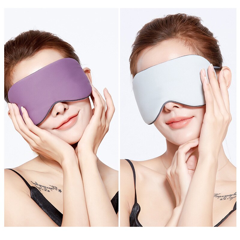 Imitated Silk Sleep Eye Mask Portable Travel Eyepatch Nap Eye Patch Rest Blindfold Eye Cover Sleeping Mask Night Eyeshade