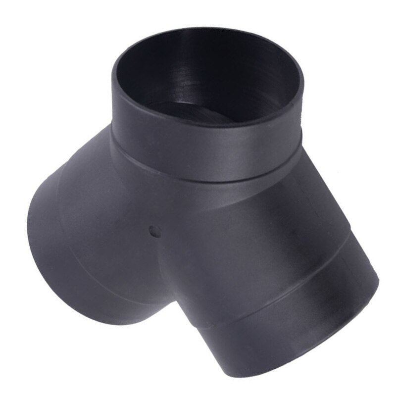 Tubo calentador diésel de ventilación de 7,5 cm, conector de 3 salidas Y de plástico, reemplazo de conducto negro adecuado para calentador de estacionamiento de aire diésel