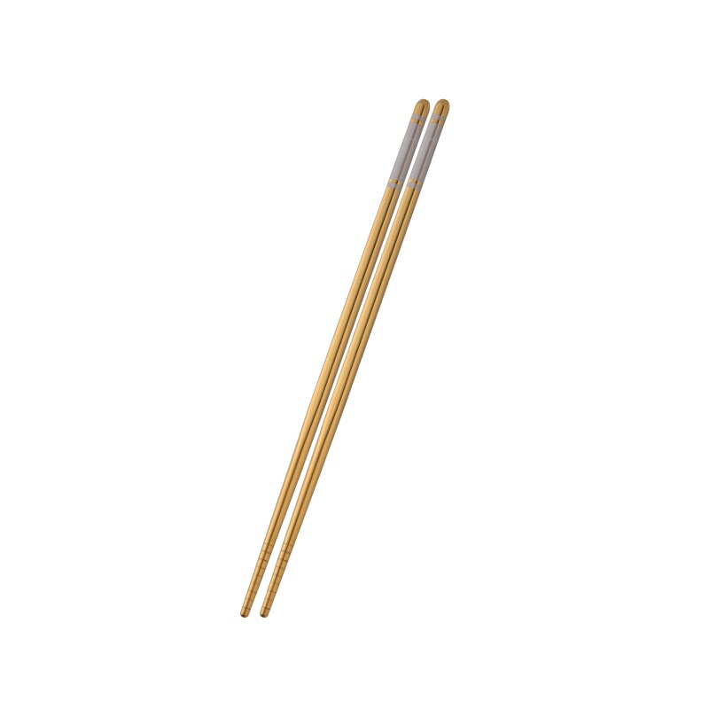 5 Pairs Stainless Steel Chopsticks Chinese Non-slip Chopstick Set Black Metal Chop Sticks Set Used For Sushi Dinnerware: Gold 5pcs