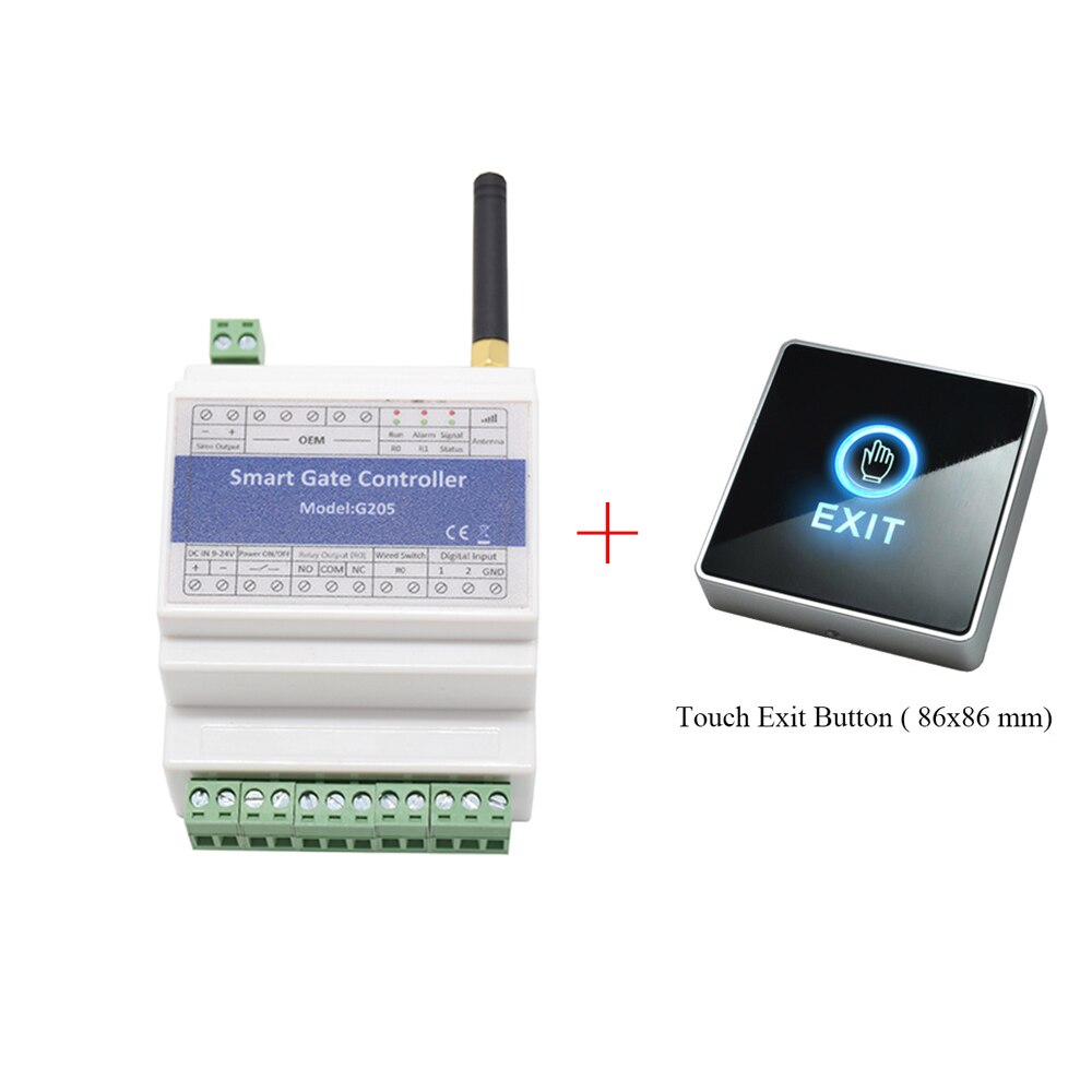 4G GSM Remote Controller Relay Switch G205 For Gate Barrier Shutter Opener (Replace RTU5025): 2G with touch button
