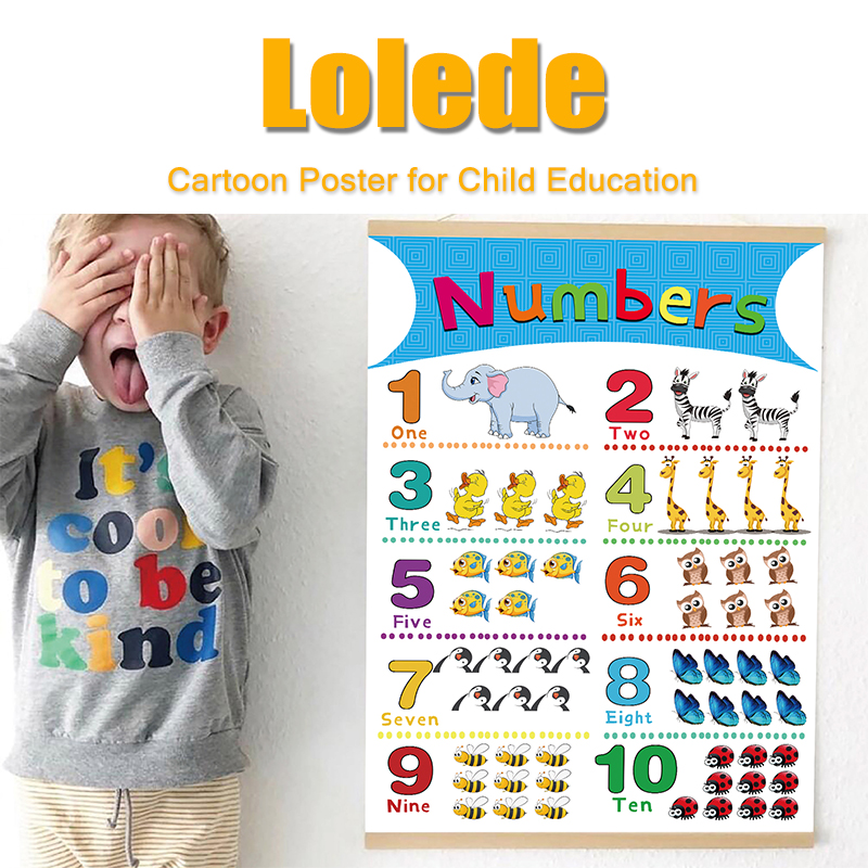 1Pcs 40X28Cm Materials for Children's Primary Education Paper Alphabet,number,color,seasons,farm Animals,my Body