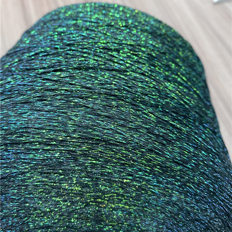 Hilo de ganchillo hueco para tejer, madeja de hilo Tubular metalizado de 500g, 42% algodón brillante, hilo de seda dorado y plateado X5345