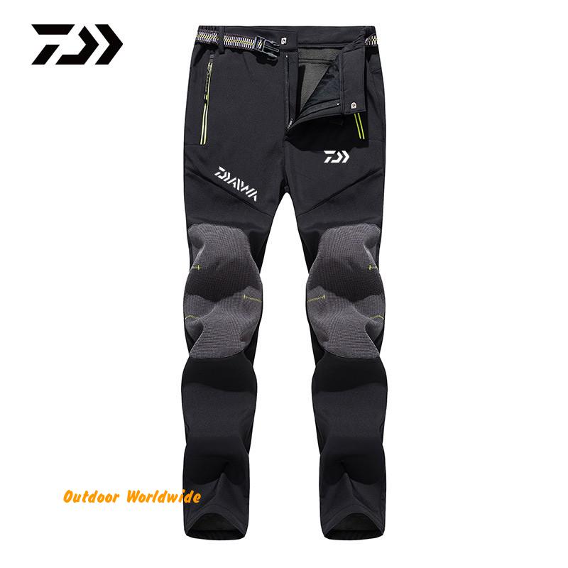 Daiwa Vissen Broek Mannen Outdoor Sport Waterdicht Winddicht Fleece Warm Houden Vissen Kleding Man Herfst Winter Vis Broek