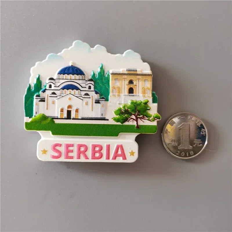 Imanes de nevera de decoración, pasta magnética para refrigerador, , Japón, Corea, Alemania, Rusia, Nueva Zelanda, Italia, Turquía, Perú, recuerdo turístico: Caqui oscuro