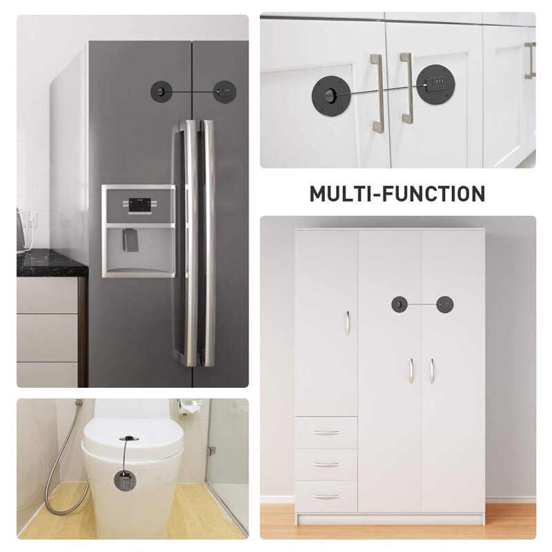 Safety Lock Protection Security Coded Lock Kids Prevent Children Falling Multifunction Locks