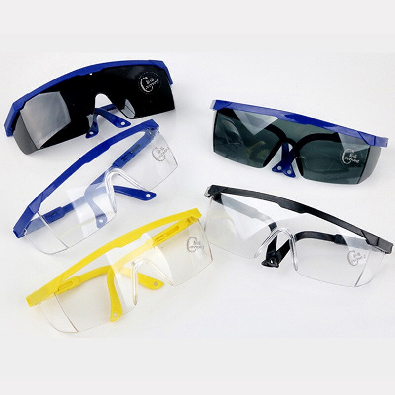 Shades Blauw En Wit Telescopische Veiligheid Arbeid Bescherming Beschermende Bril Schokbestendig Winddicht Stof Schuren Goggles Bril