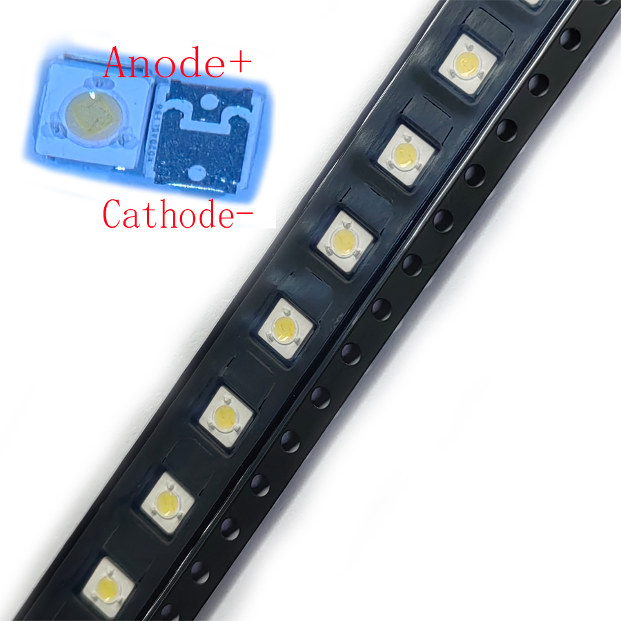 100PCS/Lot SMD LED 3535 3537 3V 1W Cool white For TV Backlight