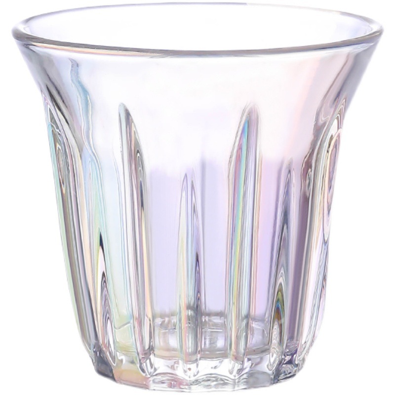 Taza blanca australiana de 100ml-200ml, taza de café Simple, Espresso blanco plano, clásica, Retro, rayas verticales