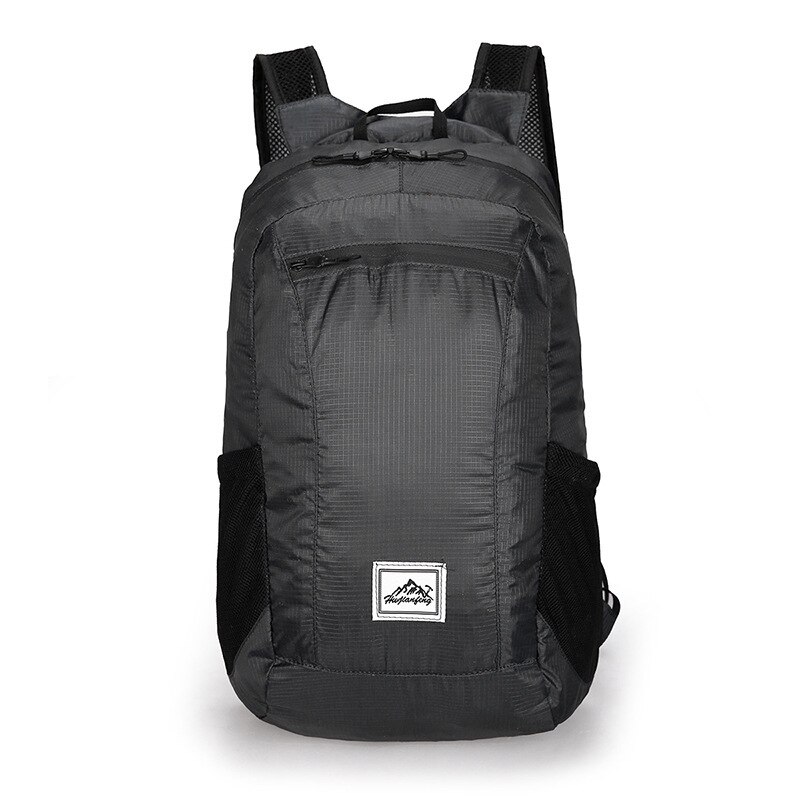 20L Lightweight Portable Foldable Backpack Waterproof Backpack Folding Bag Ultralight Outdoor Pack for Women Men Travel Hiking: Black-20L