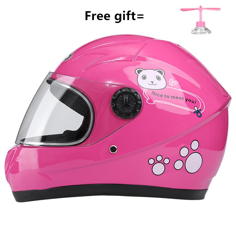 50 to 54 cm motorcykel skoter söt personlighet barn barn hjälm 6-10 år barn röd gul blå safty moto cykelhjälmar: Rosa