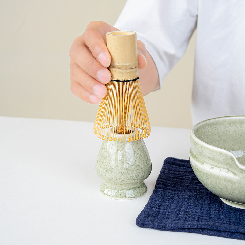 Ensemble Matcha japonais fait à la main, bol à encoche facile à nettoyer, fouet en bambou, cuillère à café, ensembles à thé, outils de préparation du thé, accessoires, 4 à 8 pièces/ensemble