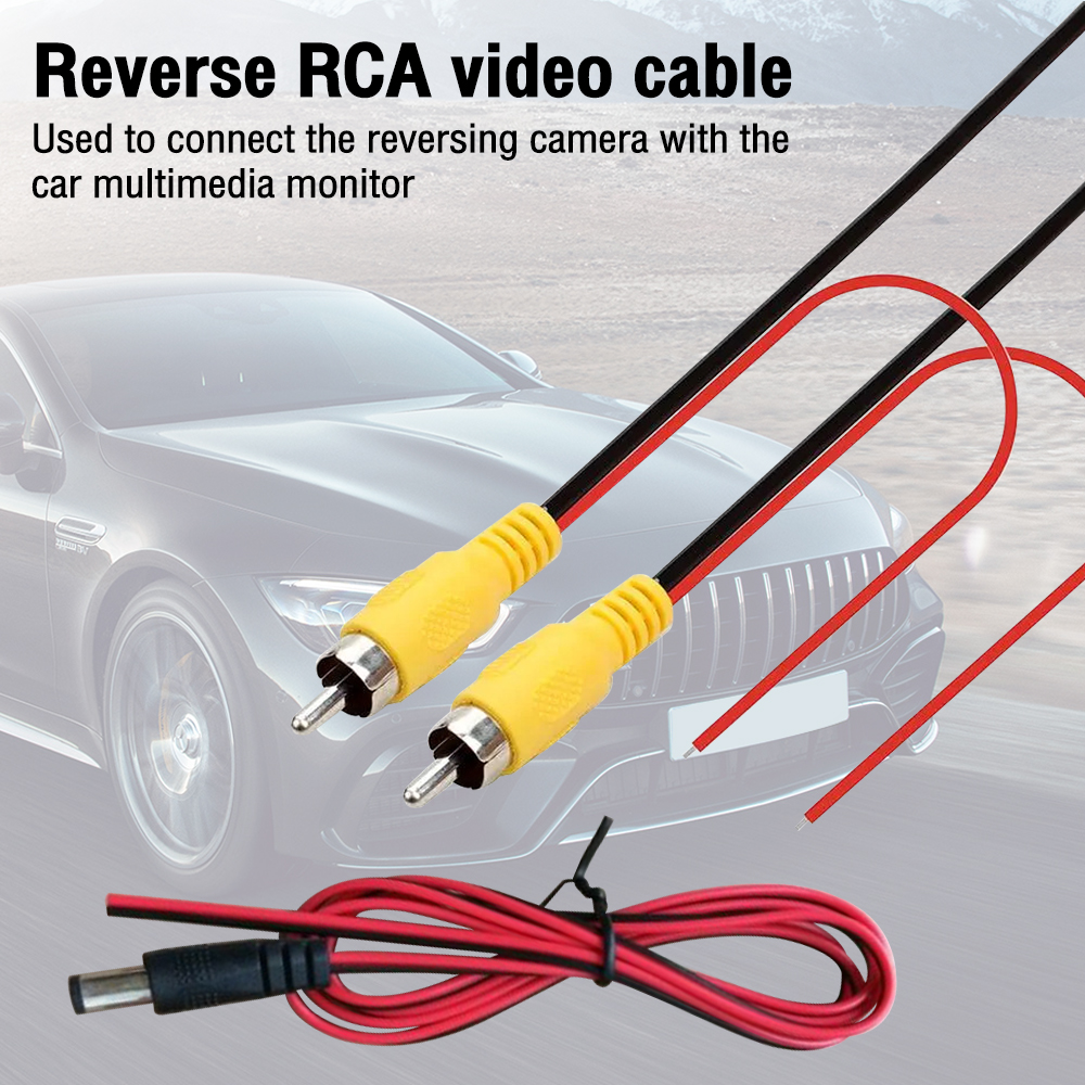 Cable de vídeo RCA de 6M/10M/20M para cámara de visión trasera de coche, Cable Universal para conectar cámara de marcha atrás con Monitor Multimedia para coche