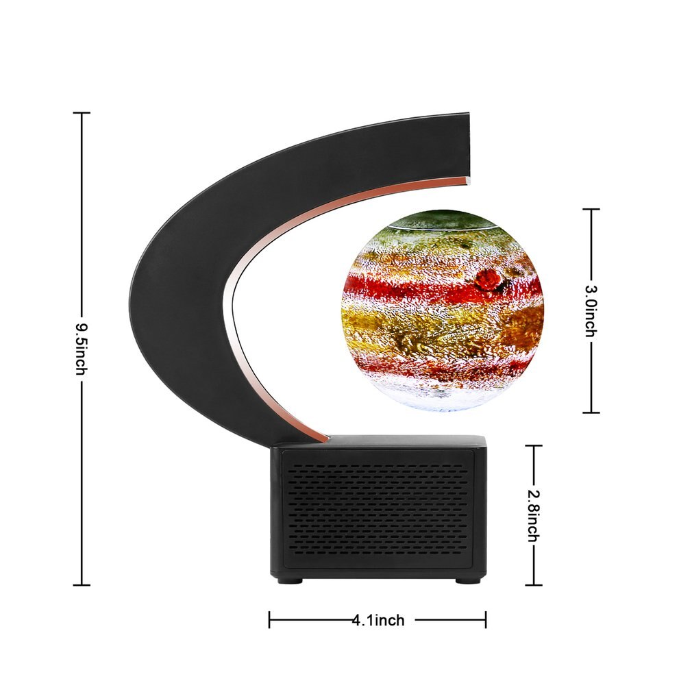 Mooie 3D Afdrukken Sphere Lamp Met Draadloze Audio 360 Graden Verlichting Schorsing Speaker Speaker