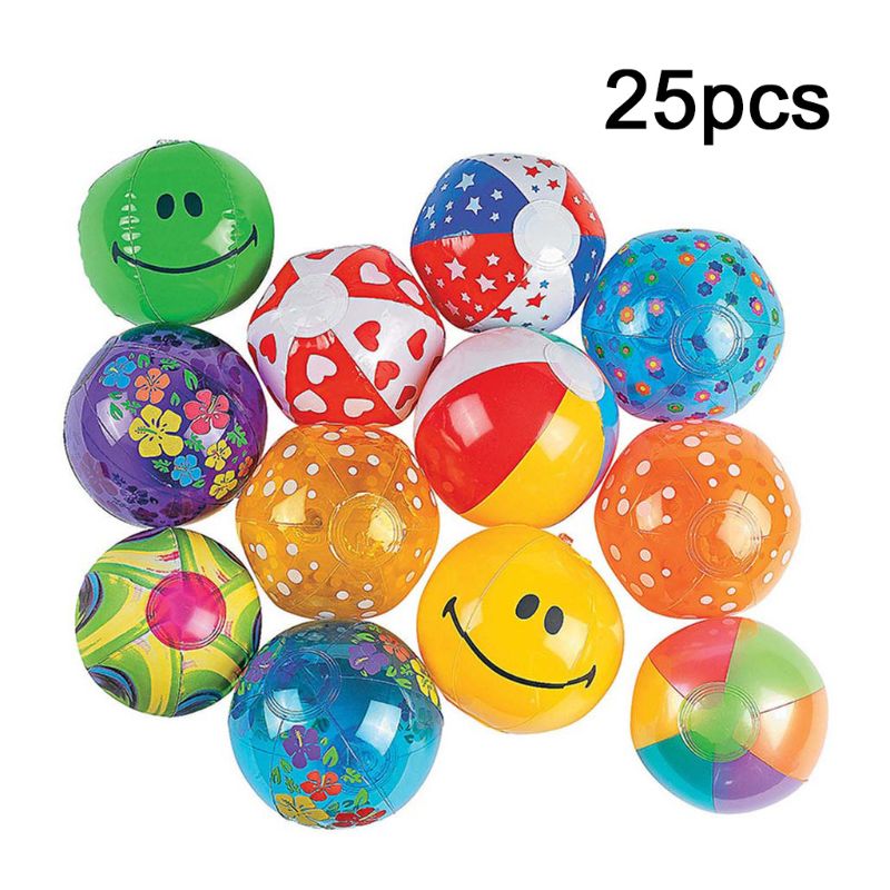 25 sztuk/zestaw dzieci nadmuchiwane piłki plażbyć winnym dla dzieci pływanie na świeżym powietrzu impreza przy basenie piłka niemowlę wanna robić kąpieli zabawka dla dzieci prezent