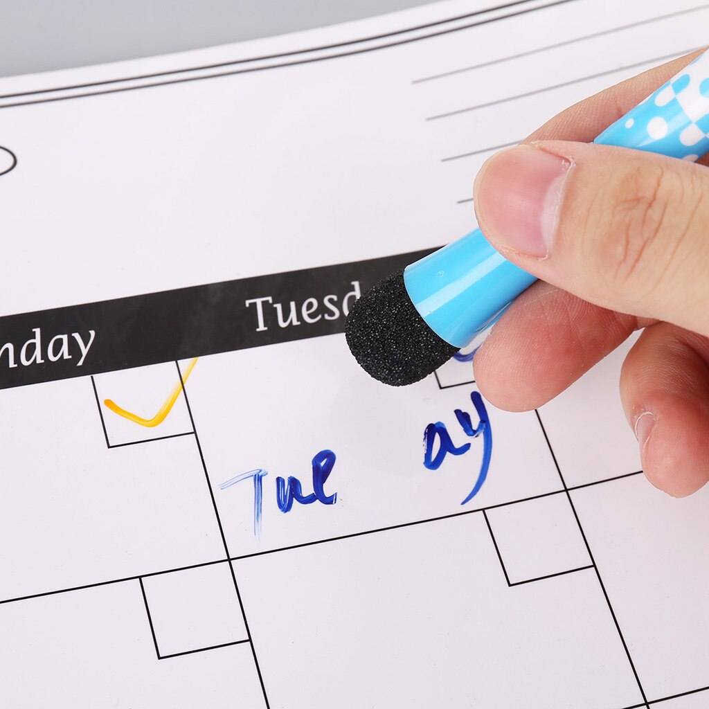 A3 Monthly Planner Magnetic Whiteboard Fridge Magnets Message Board Remind Memo Drawing Pad Calendar