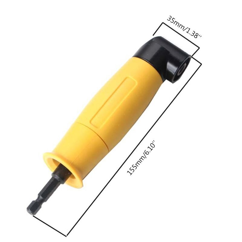 90 Degree Drill Bit Adapter Right Angle Screwdriver Driver Reversible Ratchet K9FA