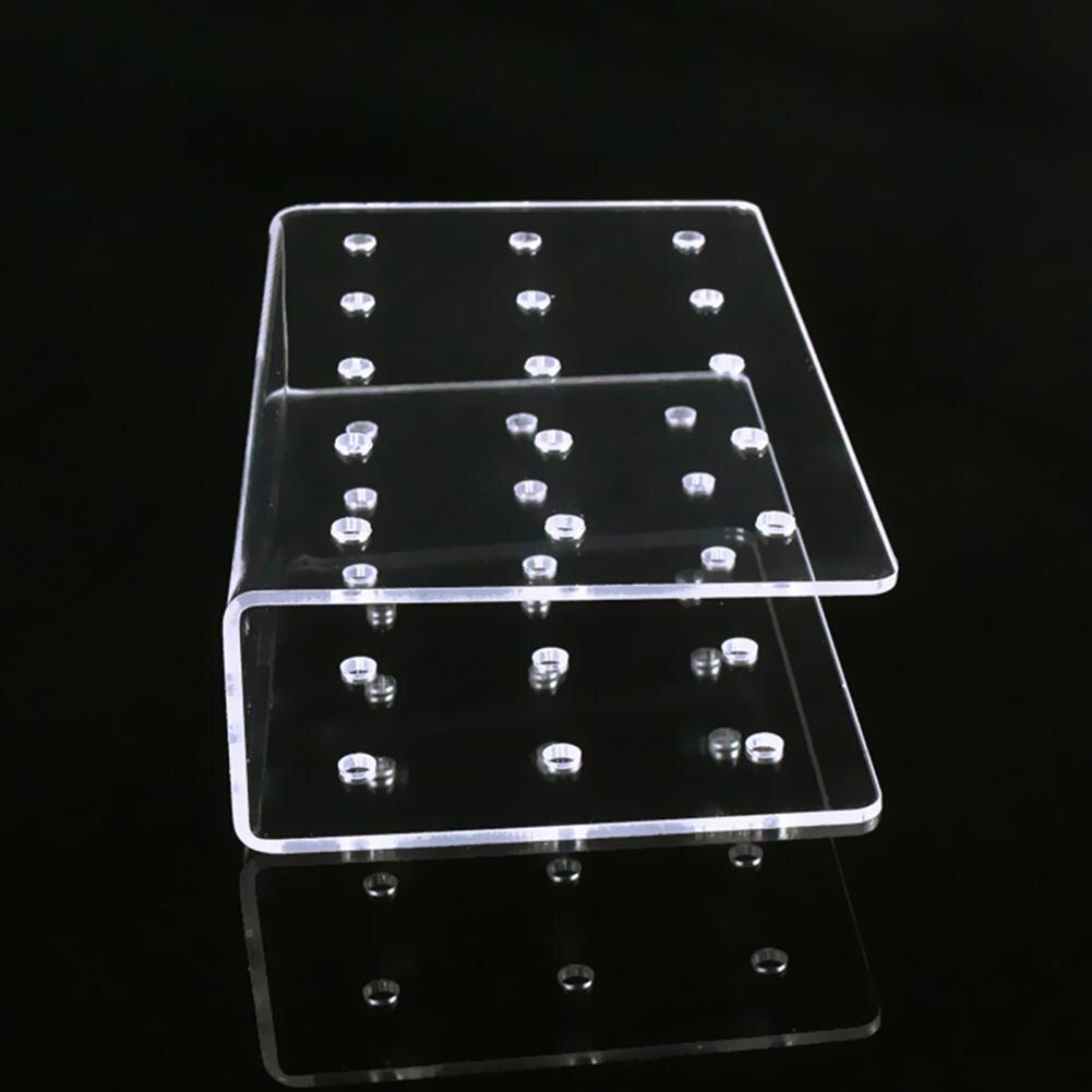 Clear Cake Pop Houder Acryl Lolly Houder Rechthoek Double Layer Cake Pop Stand Display Lolly Stand Voor Bruiloft