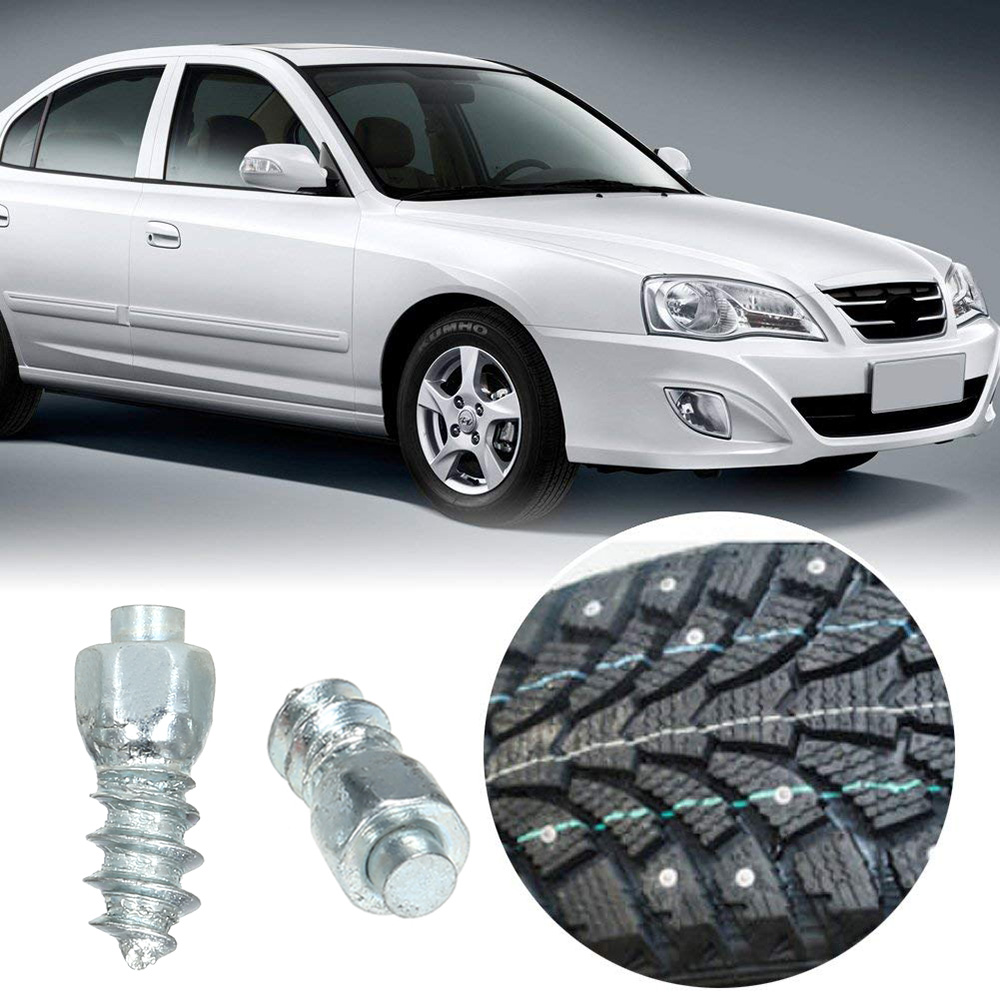 500Stck Auto Reifen Bolzen Schraube Schnee Spikes Spikes Rad Reifen Schnee Ketten Bolzen für Auto Motorrad Reifen Winter Universal-
