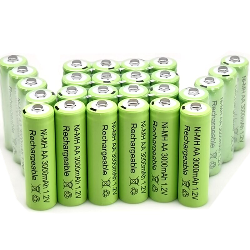 Lot de 4/8/12/16/20 piles AA 3000mAh NiMH 1,2 V, B – Grandado