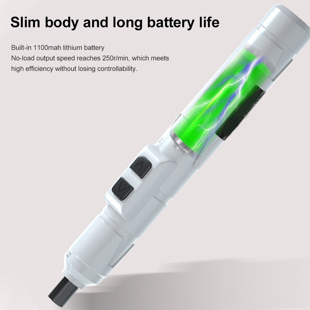 14PCS Set Mini Electrical Screwdriver Electric Screwdriver Set USB Rechargeable Smart Wireless Electric Screwdrivers Power Tools